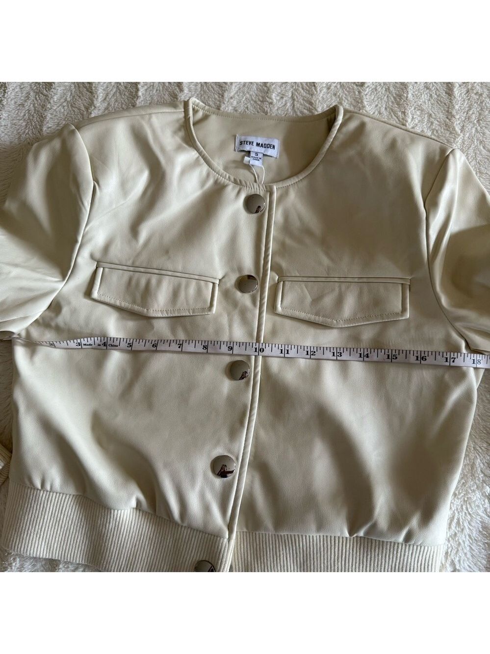 ⭐️Steve Madden Cream bomber Jacket - Picture 8 of 11